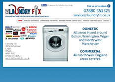 A screenshot of laundryfix.co.uk